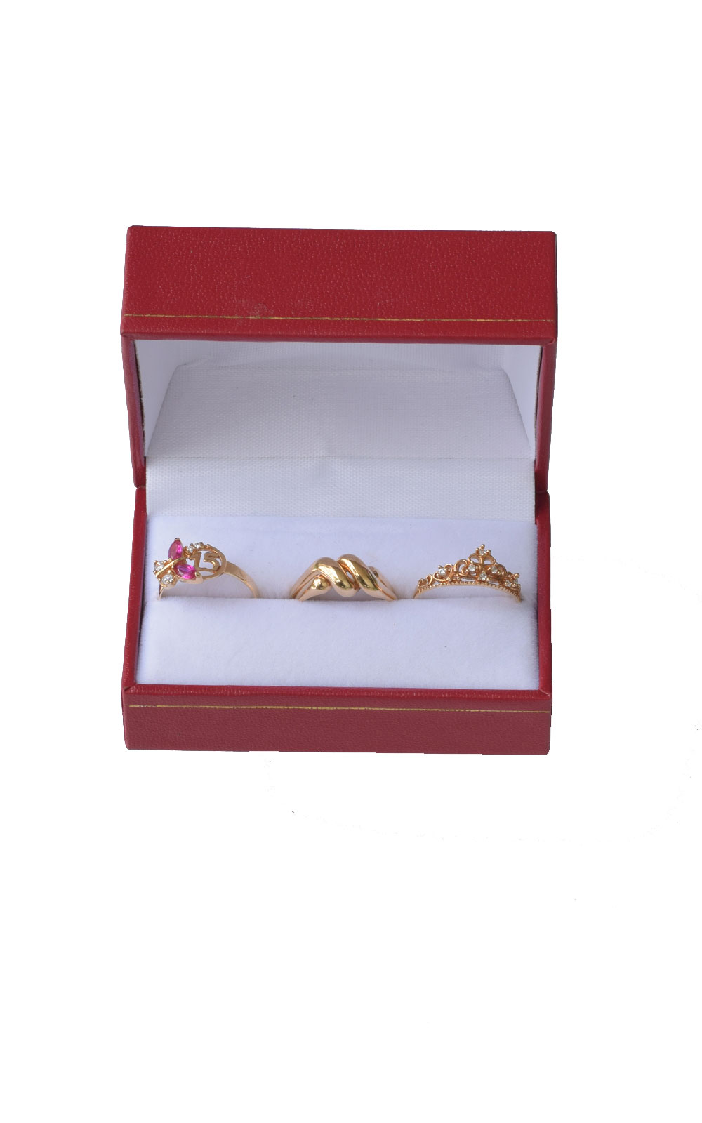 Bague Vintage Or 18 Carats Avec Brillants - Poids ~4g - Tour 18 Mm - Occasion